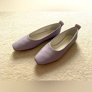 Franco Sarto lilac leather flats shoes - size 8